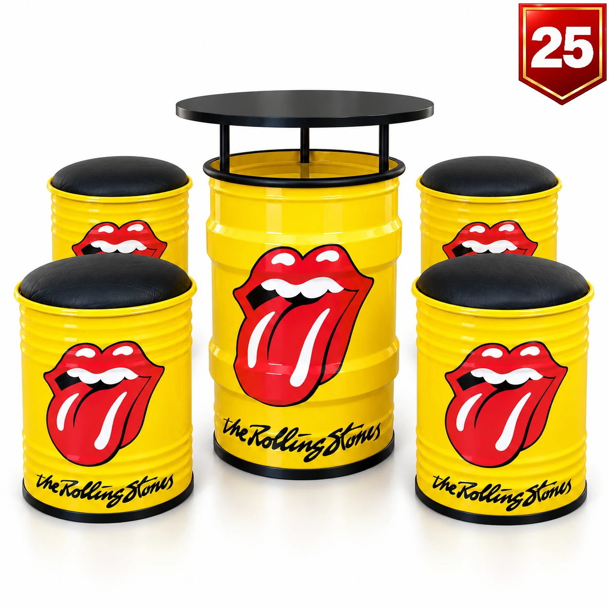 Conjunto Rolling Stones Amarelo — Modelo 25