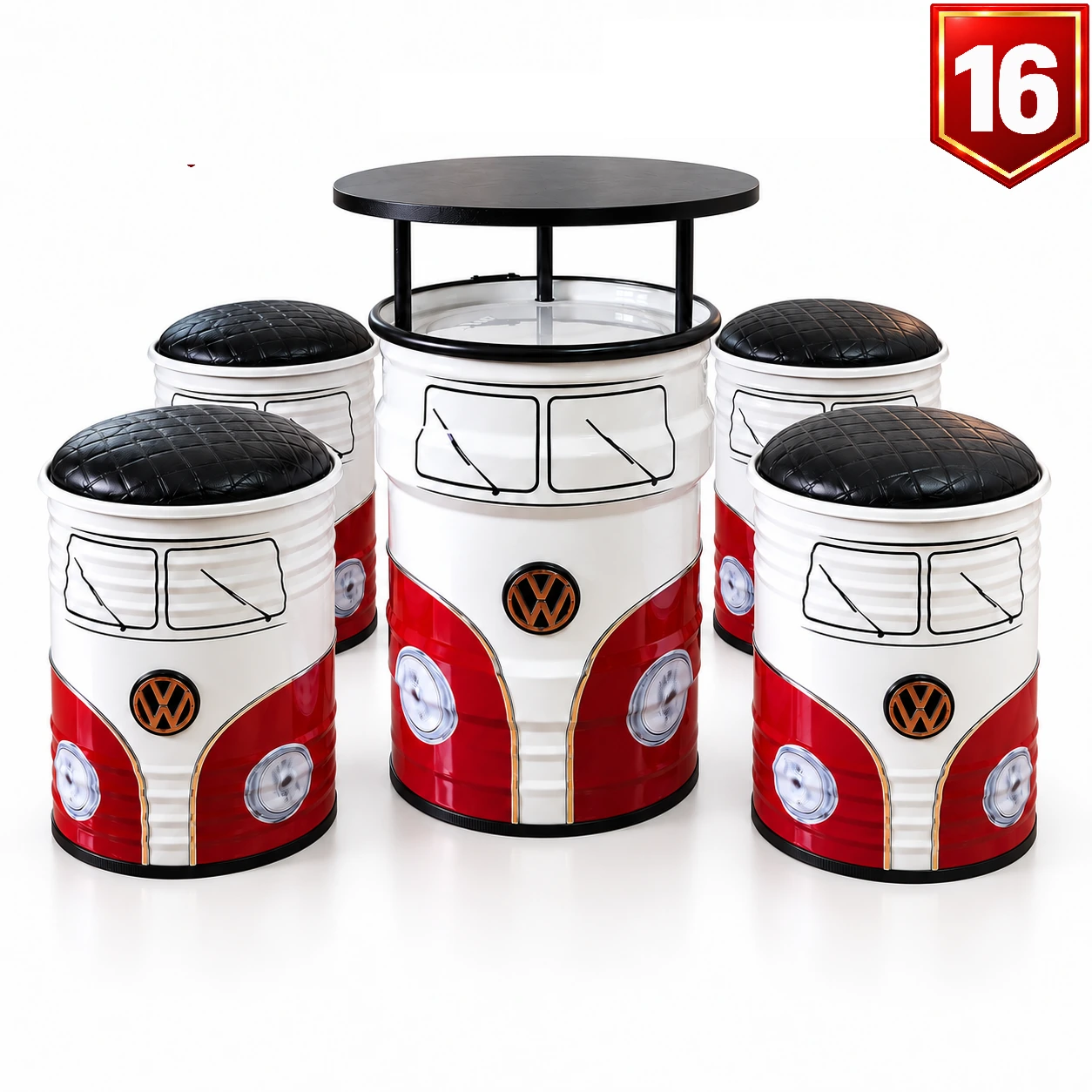 Conjunto Kombi Vermelho — Modelo 16