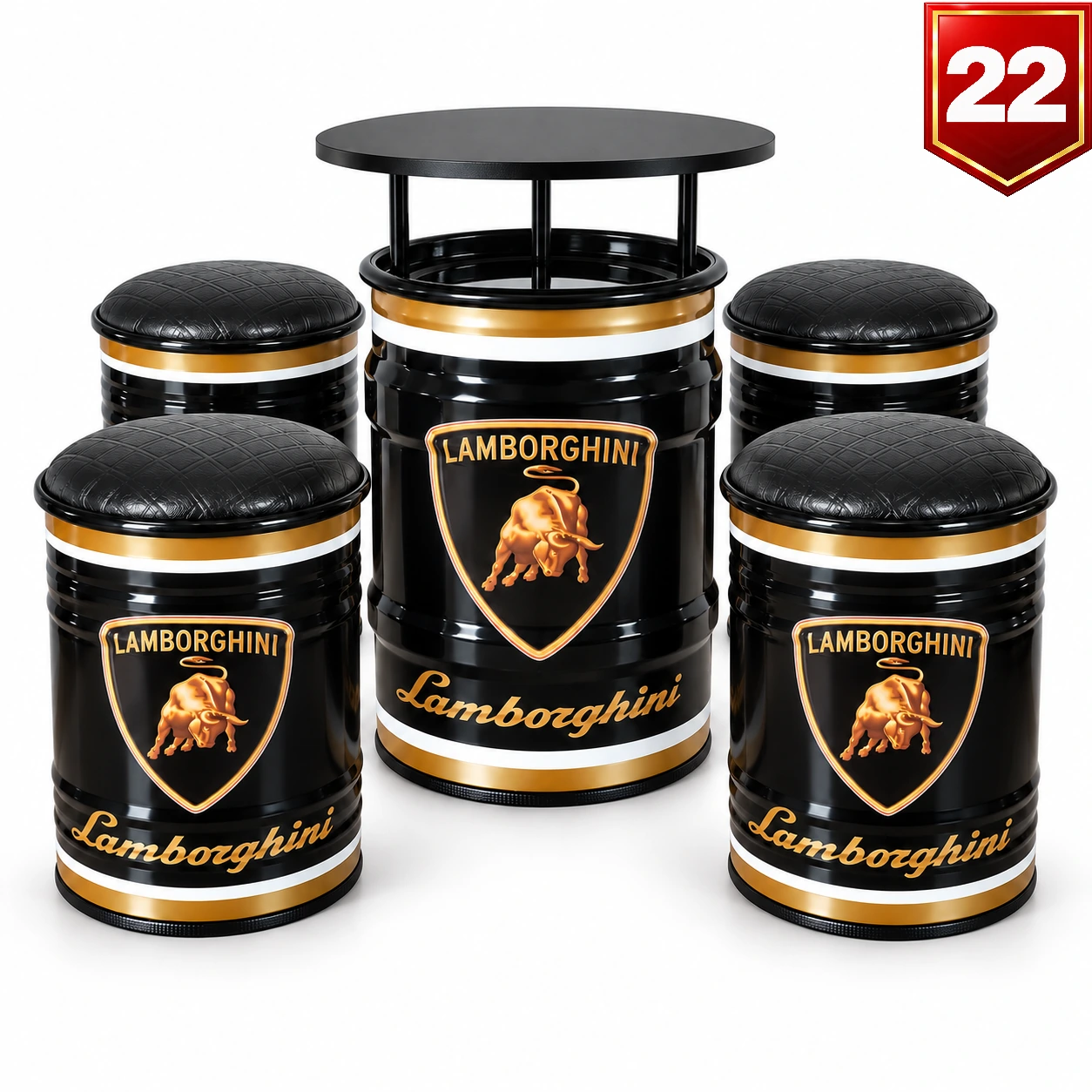 Conjunto Lamborghini Preto — Modelo 22