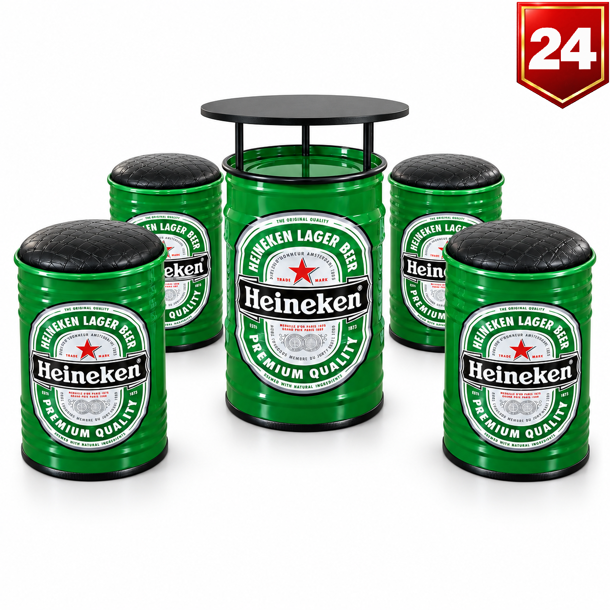 Conjunto Heineken Verde — Modelo 24