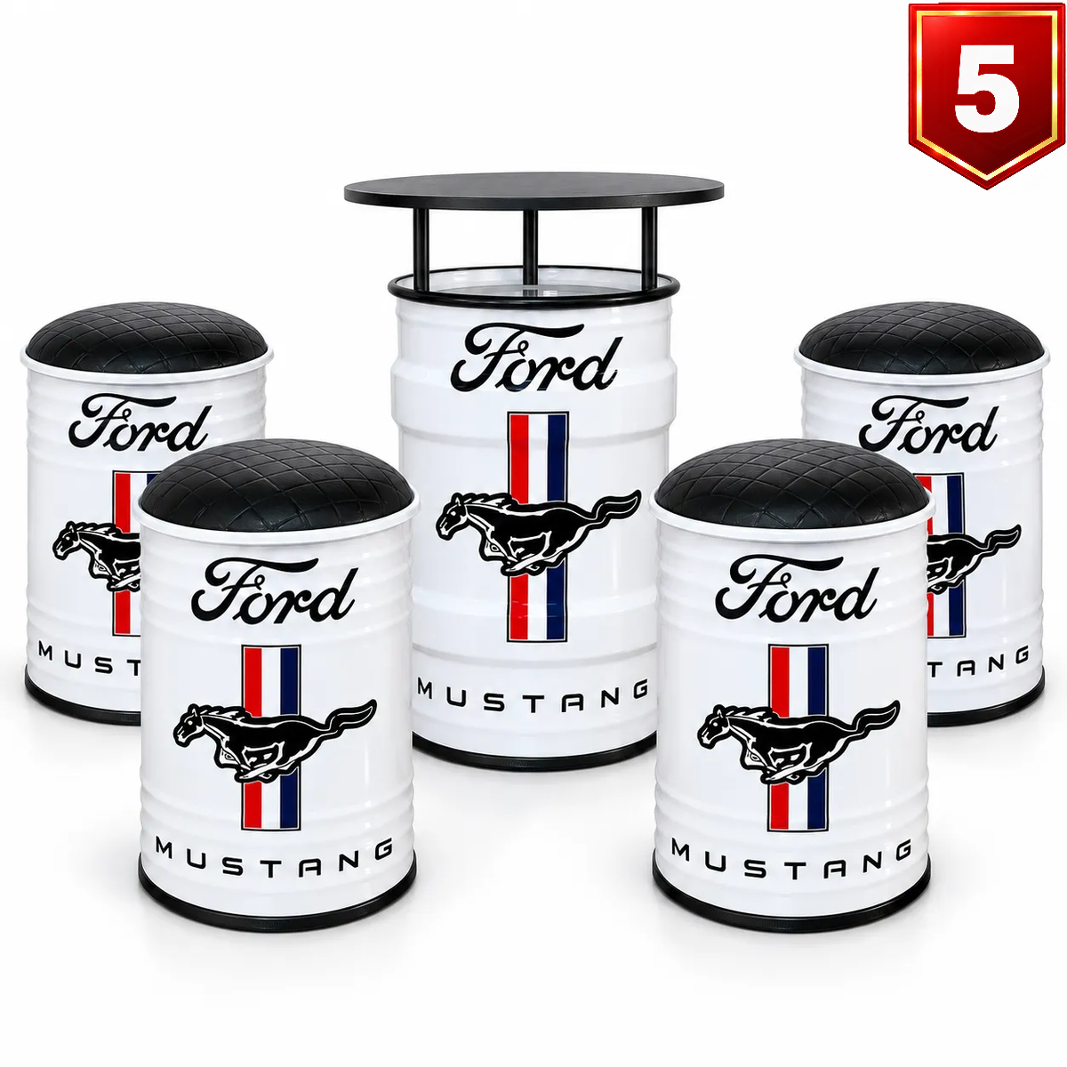 Conjunto Ford Mustang Branco — Modelo 05