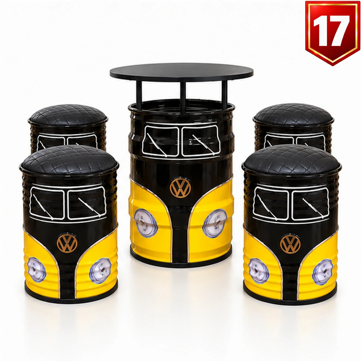 Conjunto Kombi Amarelo e Preto — Modelo 17