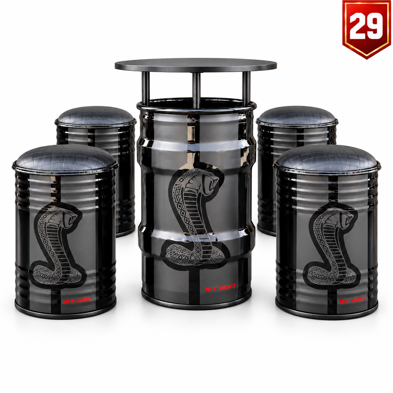 Conjunto Shelby GT500 Preto — Modelo 29