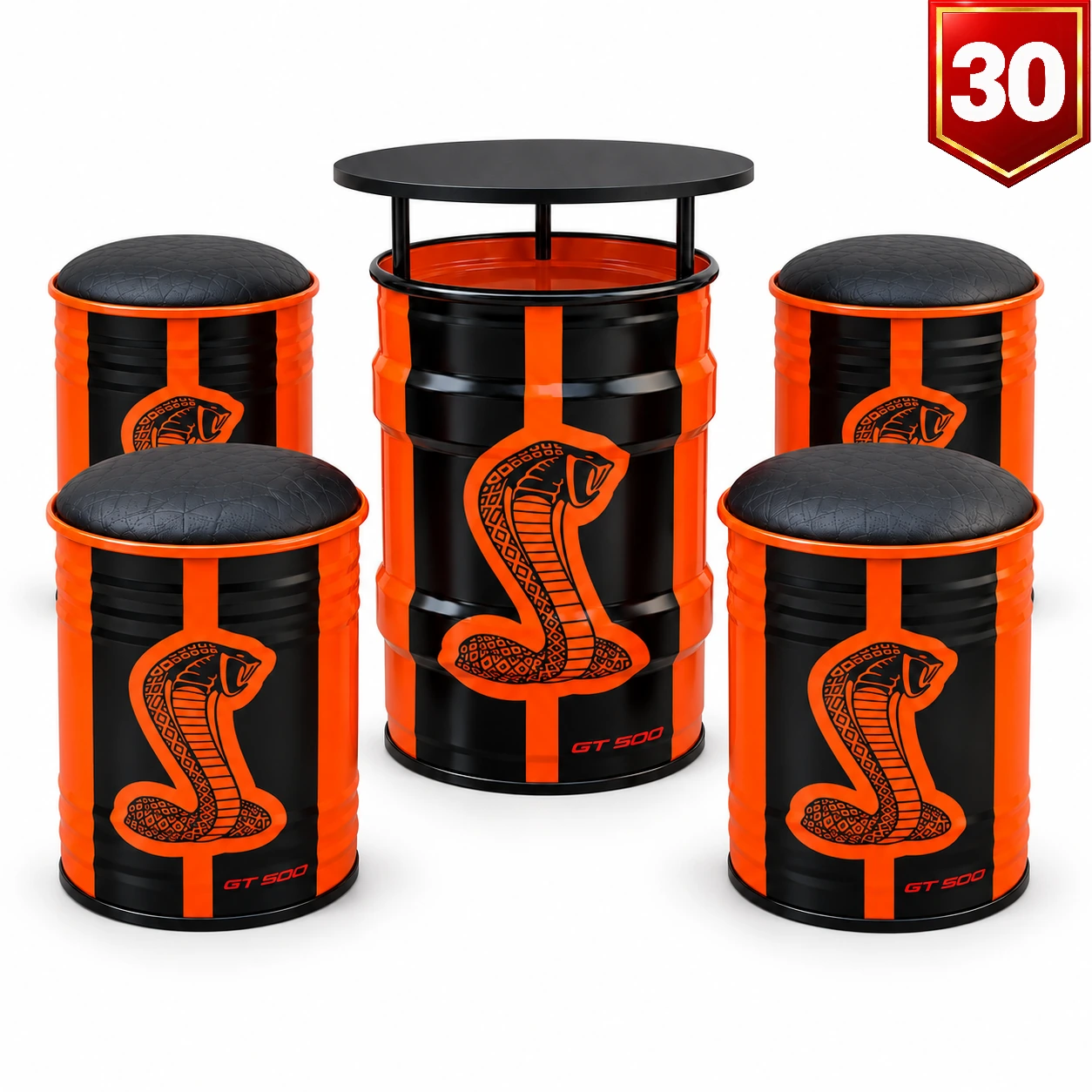 Conjunto Shelby GT500 Cobra Laranja — Modelo 30