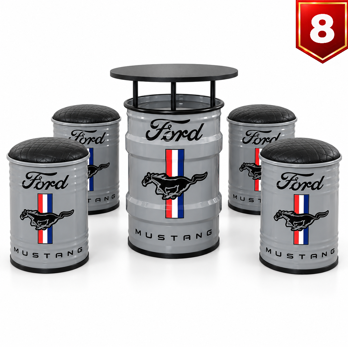 Conjunto Ford Mustang Cinza — Modelo 08