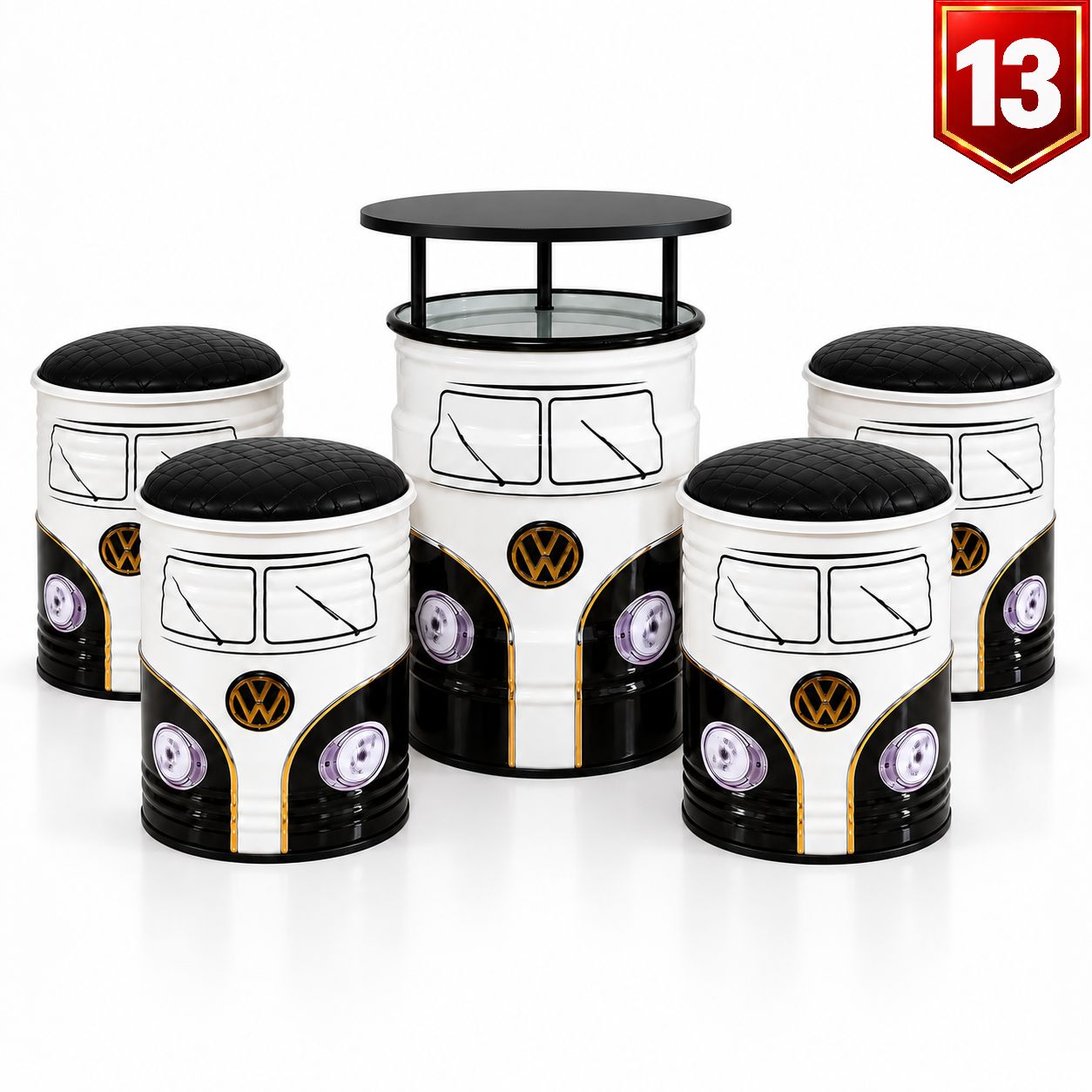 Conjunto Kombi Branco — Modelo 13